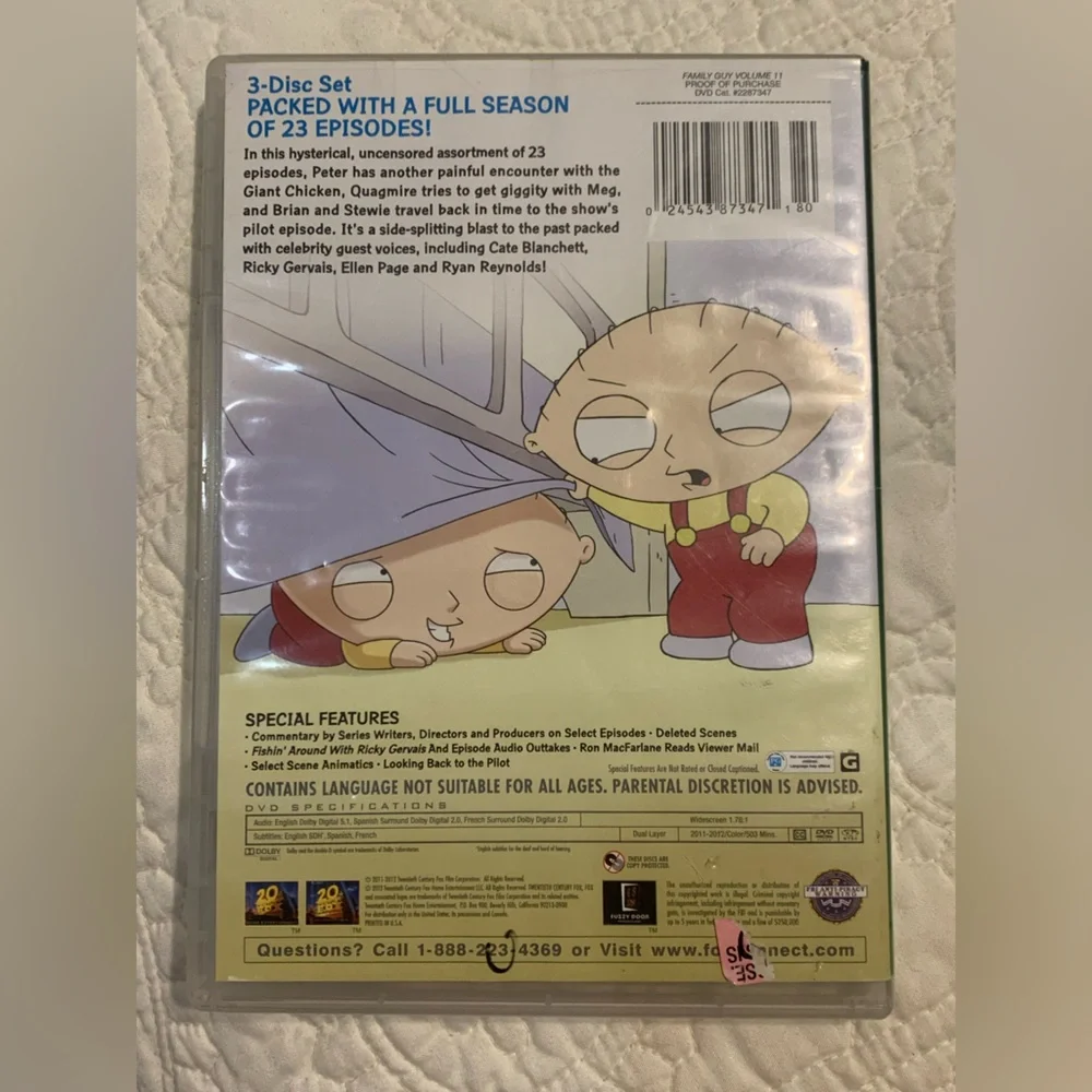 Family Guy Volume Eleven DVD